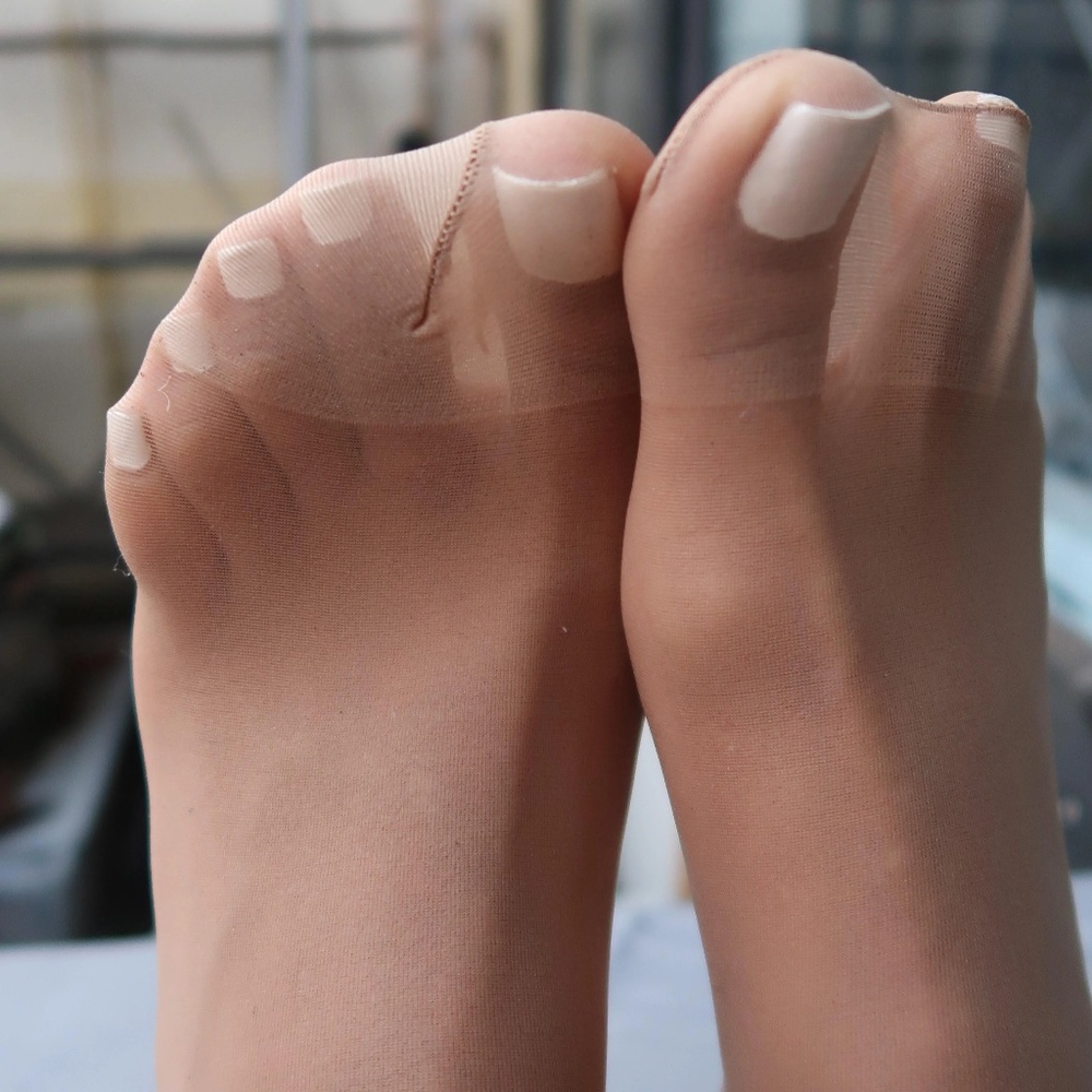 Airline Flight Attendant Cabin Hostess Uniform Work Reinforced Toe Pantyhose